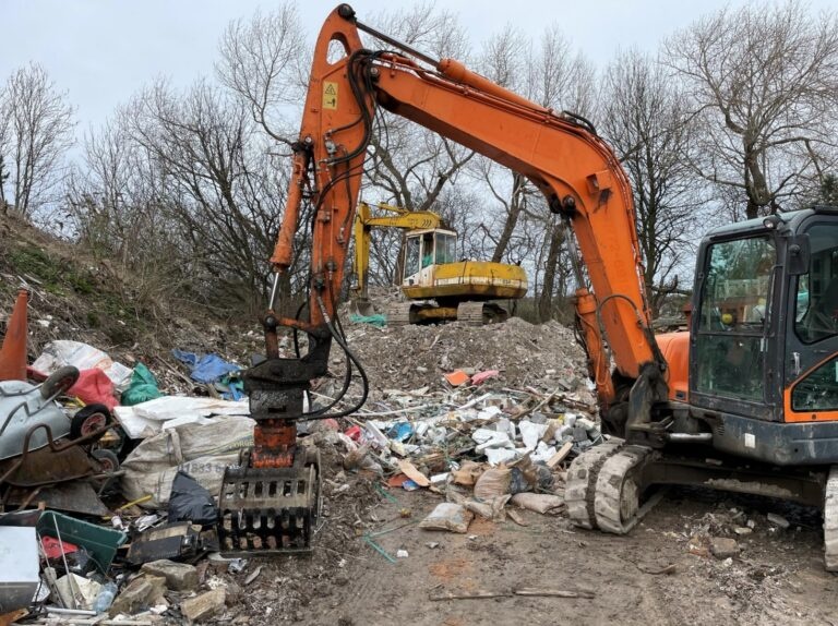 Waste firm fined after worker run over by excavator
